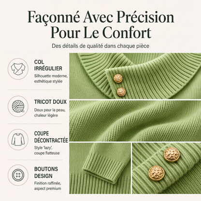 Pull en maille style décontracté et décontracté pour femmes