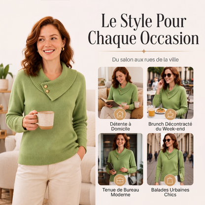 Pull en maille style décontracté et décontracté pour femmes