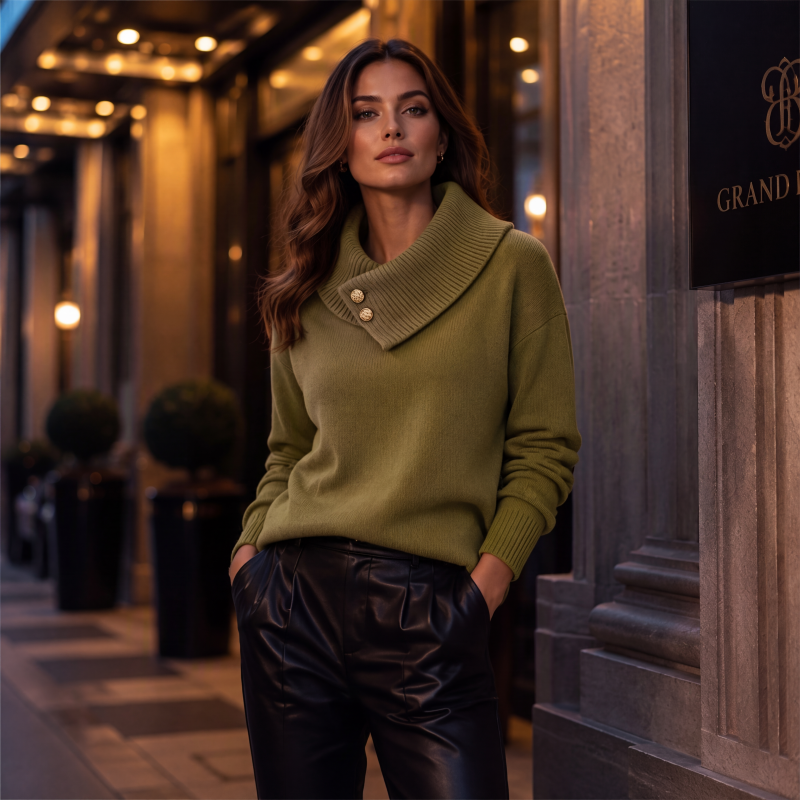 Pull en maille style décontracté et décontracté pour femmes
