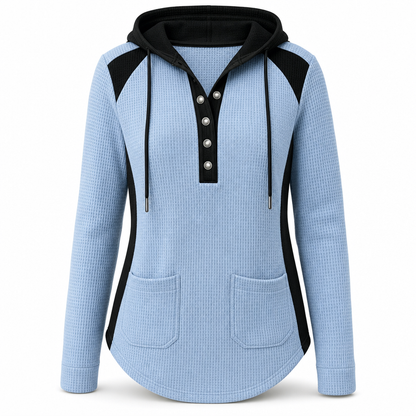 Pull en maille décontracté à col en V pour femme