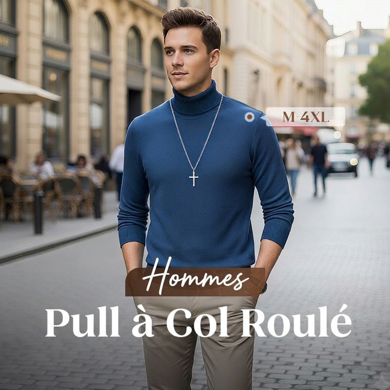 ✨Pull col roulé premium unisexe pour homme