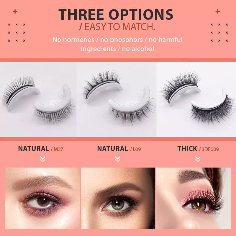 (Factory Outlet)Reusable Self-Adhesive Eyelashes