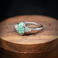 🎁Sterling Silver Natural Turquoise Diamond Ring