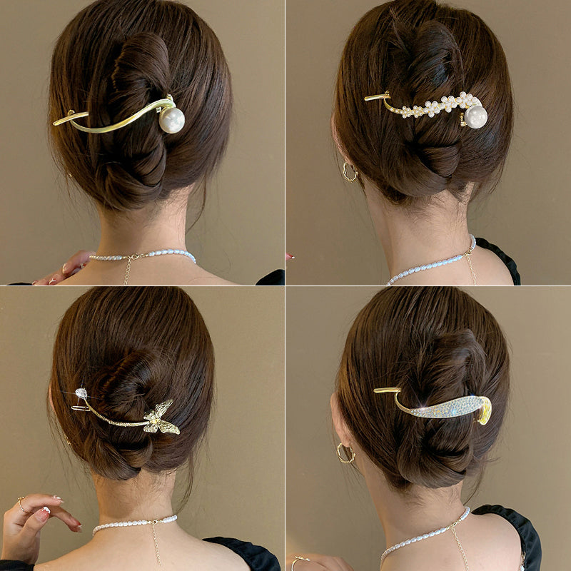 Essential Tools for Coil Hair Pearl Arc Spring Hair Clip