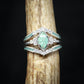 🎁Sterling Silver Natural Turquoise Diamond Ring