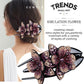 （Buy 1 get 1 free）Rhinestone Double Flower Hair Clip