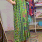 Luźny kombinezon bez rękawów w stylu vintage w kwiatowy print