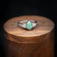 🎁Sterling Silver Natural Turquoise Diamond Ring