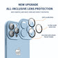 Wersja 2.0 Silikonowe etui All-Inclusive do iPhone'a z ochroną obiektywu
