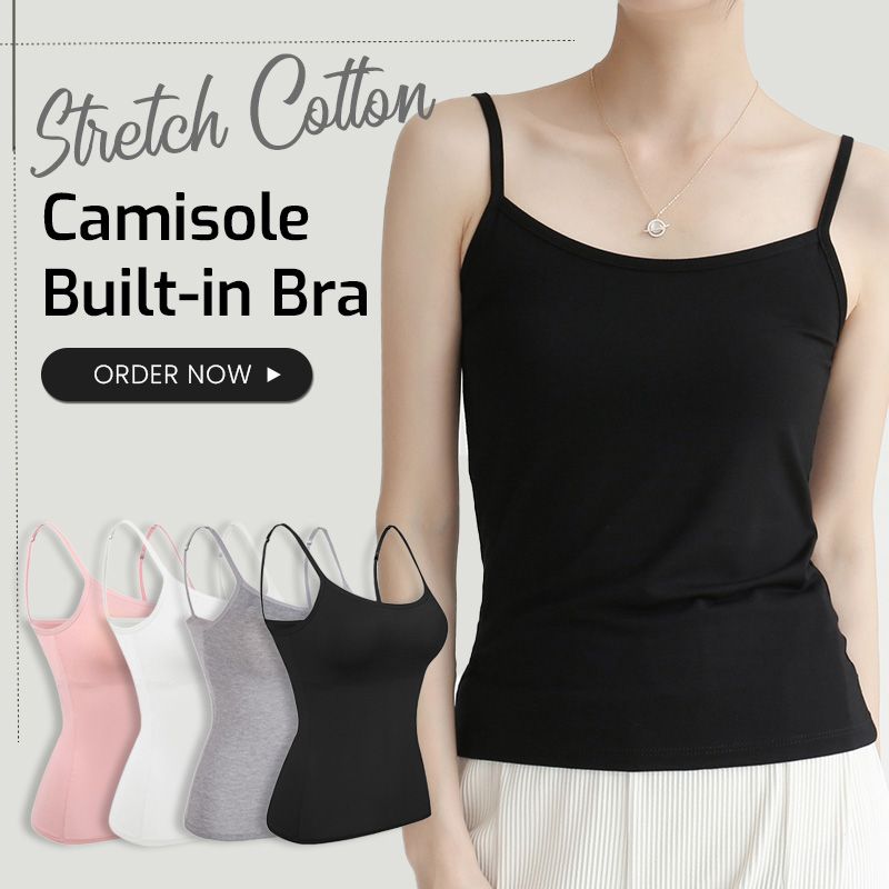 Soutien-gorge intégré caraco en coton stretch