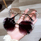 2022 Woman Rimless Diamond Sunglasses